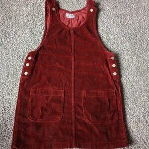 Arizona Jeans Vintage Corduroy Fall Overall Romper Dress Large Autumn 90s Y2K
